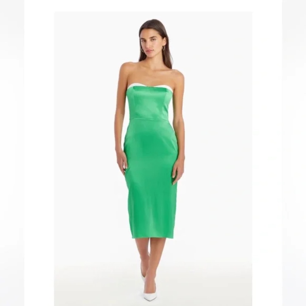 Amanda Uprichard MELINE SILK MIDI DRESS size S NWOT $341